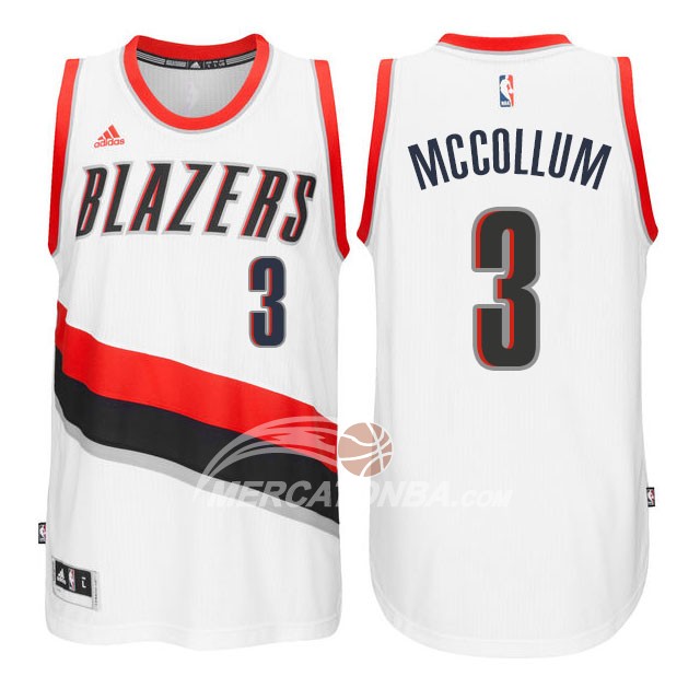 Maglia NBA Mccollum Portland Trail Blazers Blanco